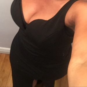 ♥️♥️♥️♥️Macy’s Emerald Sundae Long Black Dress